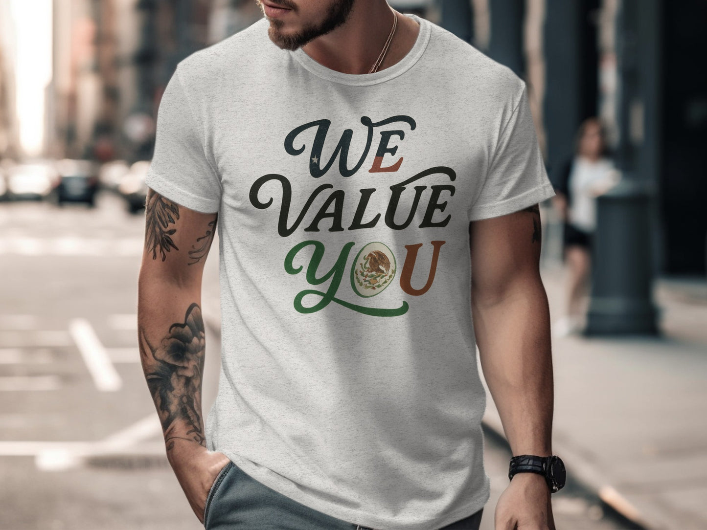 We Value You Statement Printed Shirt product