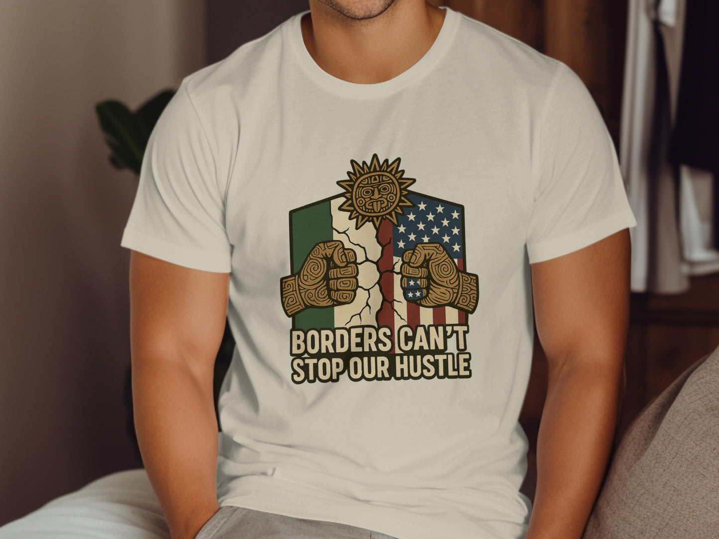 Borders Can't Stop Our Hustle Graphic T-Shirt product