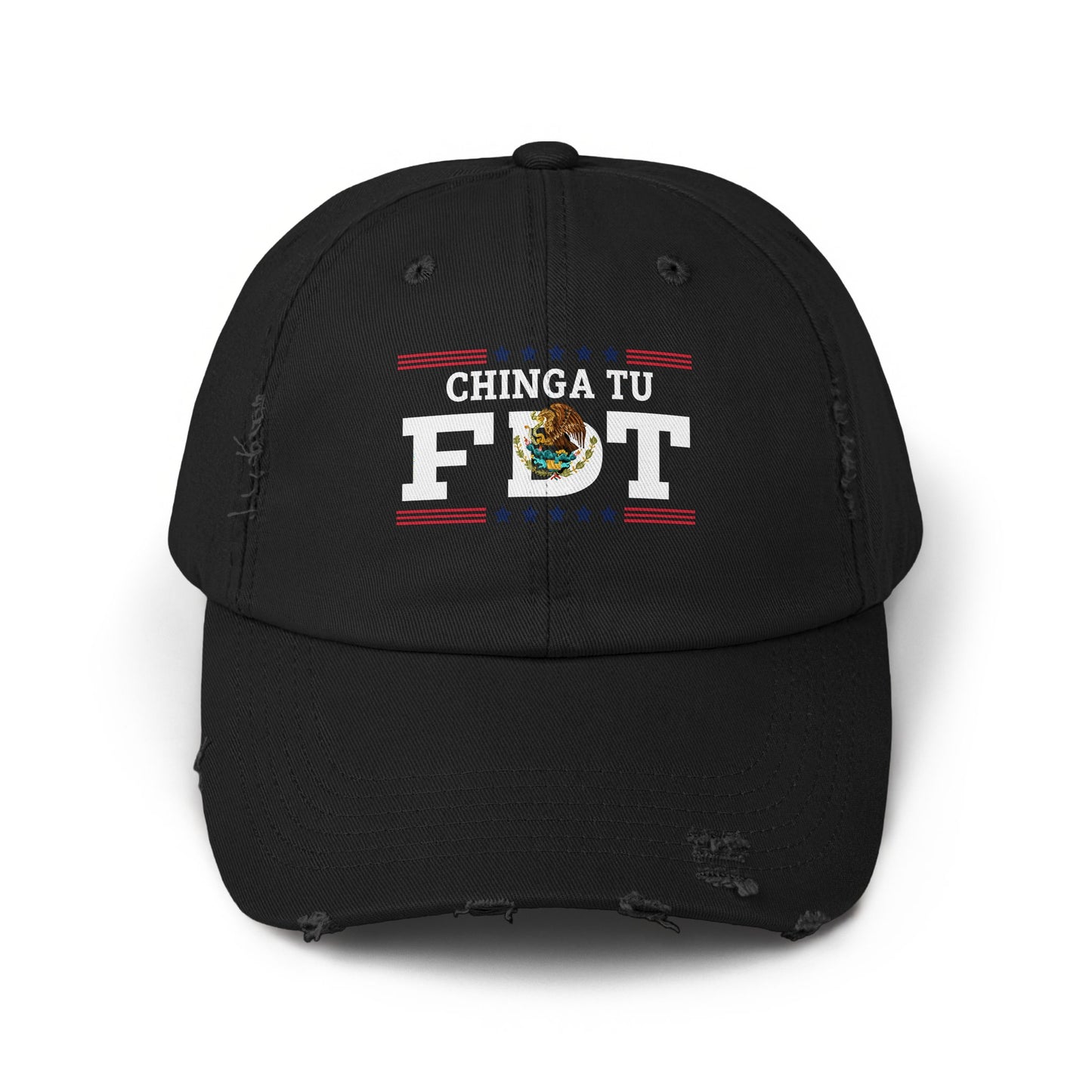 Chinga Tu FDT Embroidered Distressed Baseball Cap product