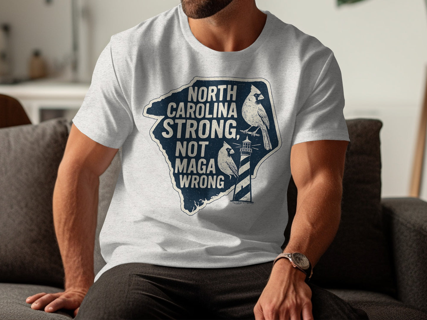 North Carolina Strong Not MAGA Wrong T-shirt product