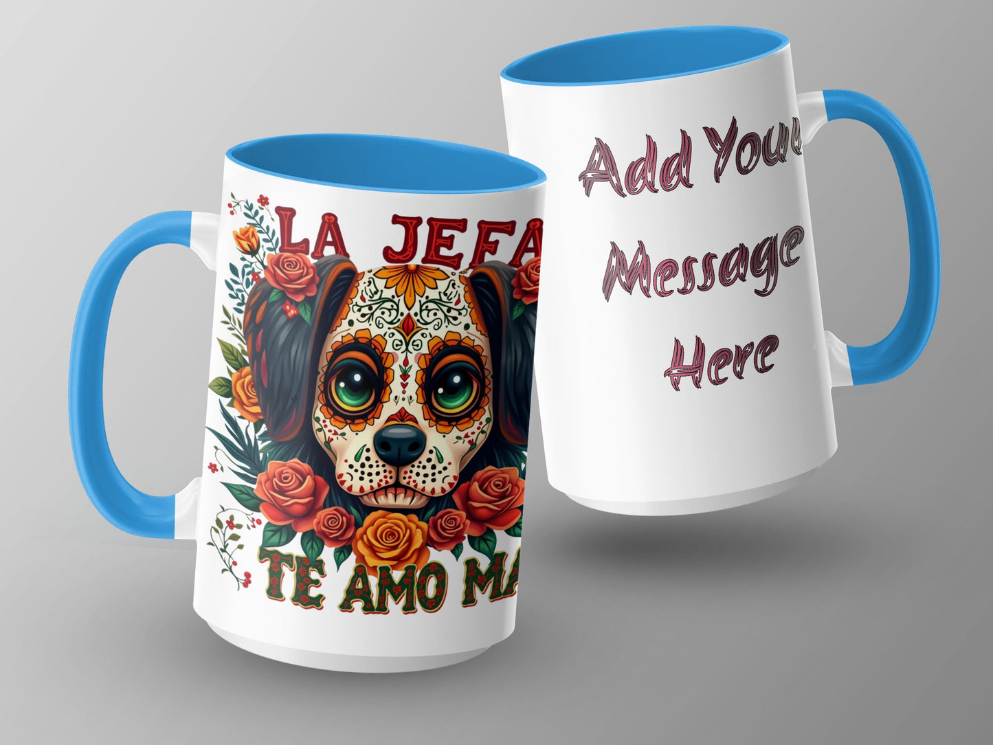 Colorful Customizable Dog Print Ceramic Mug product type
