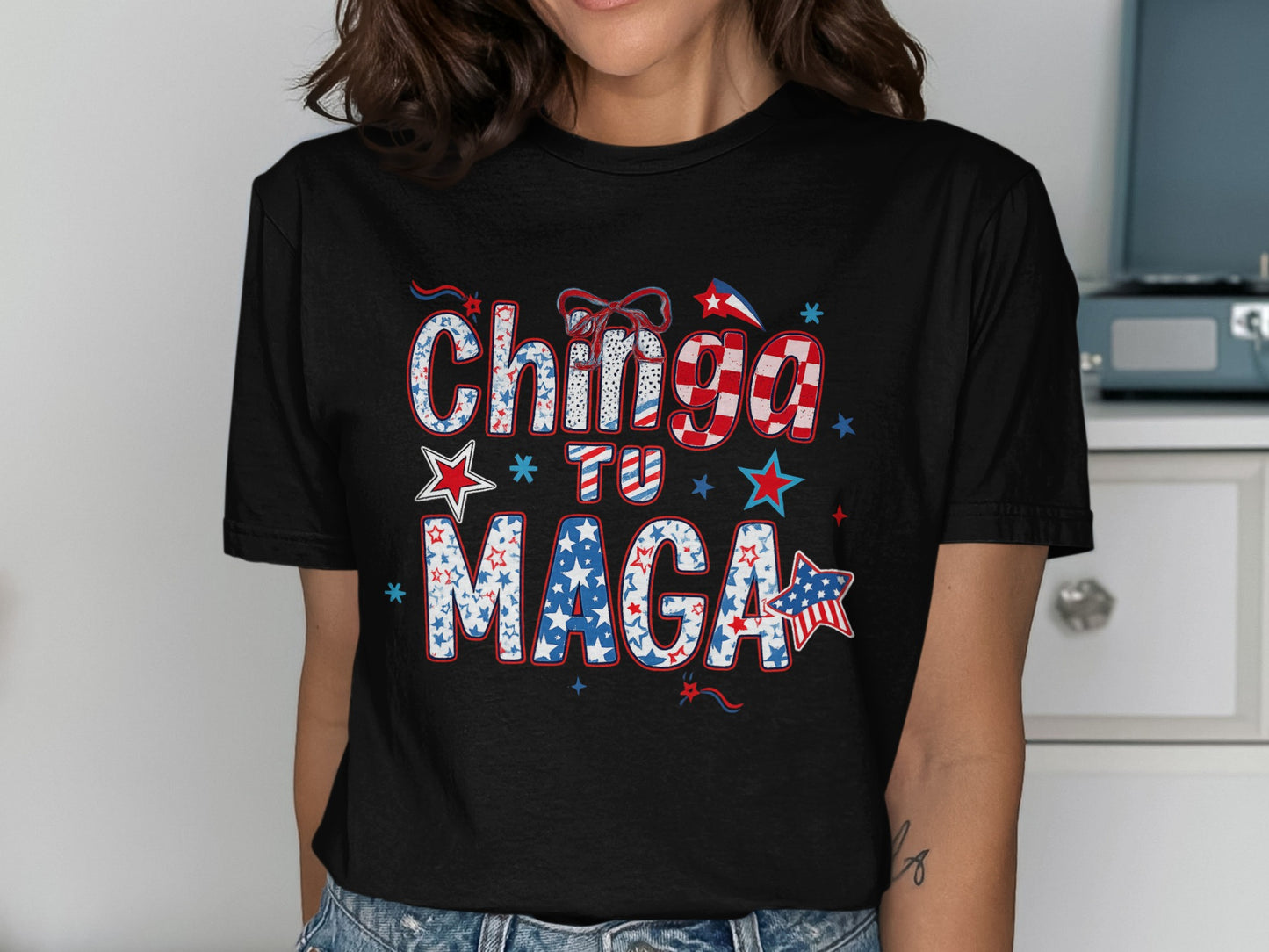 Chirga Tu Maga Patriotic Themed Graphic Shirt product
