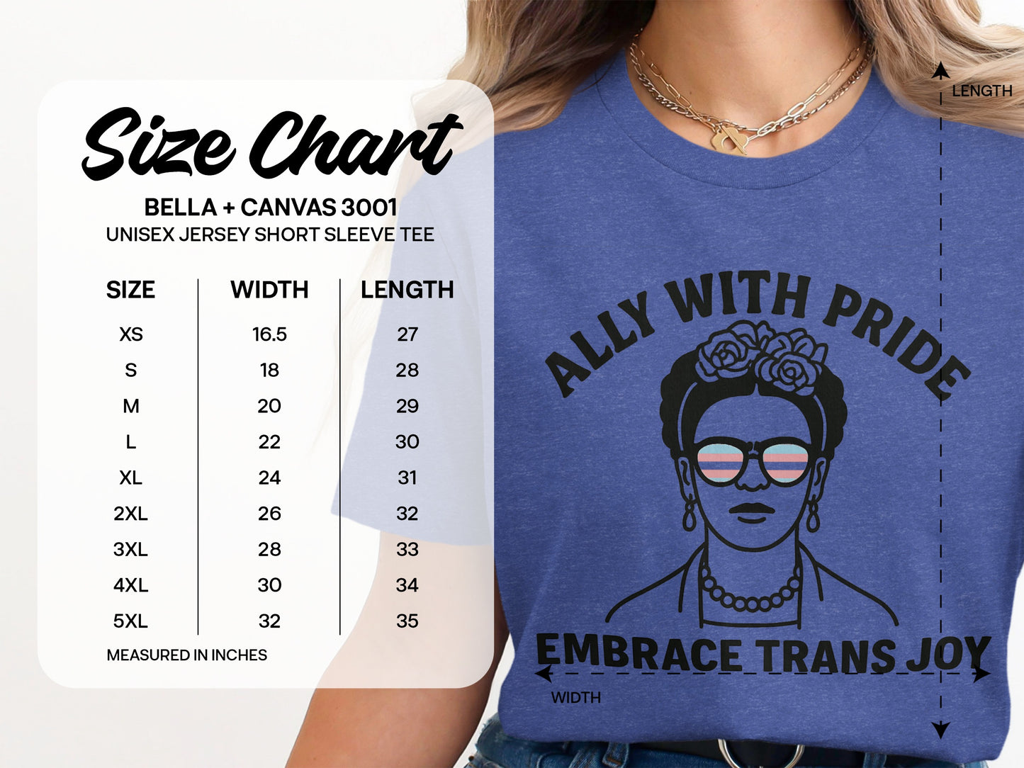 Ally with Pride Embrace Trans Joy Unisex Jersey Tee product type