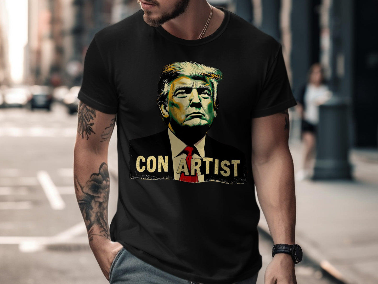 Bold Statement Con Artist Graphic T-Shirt product type