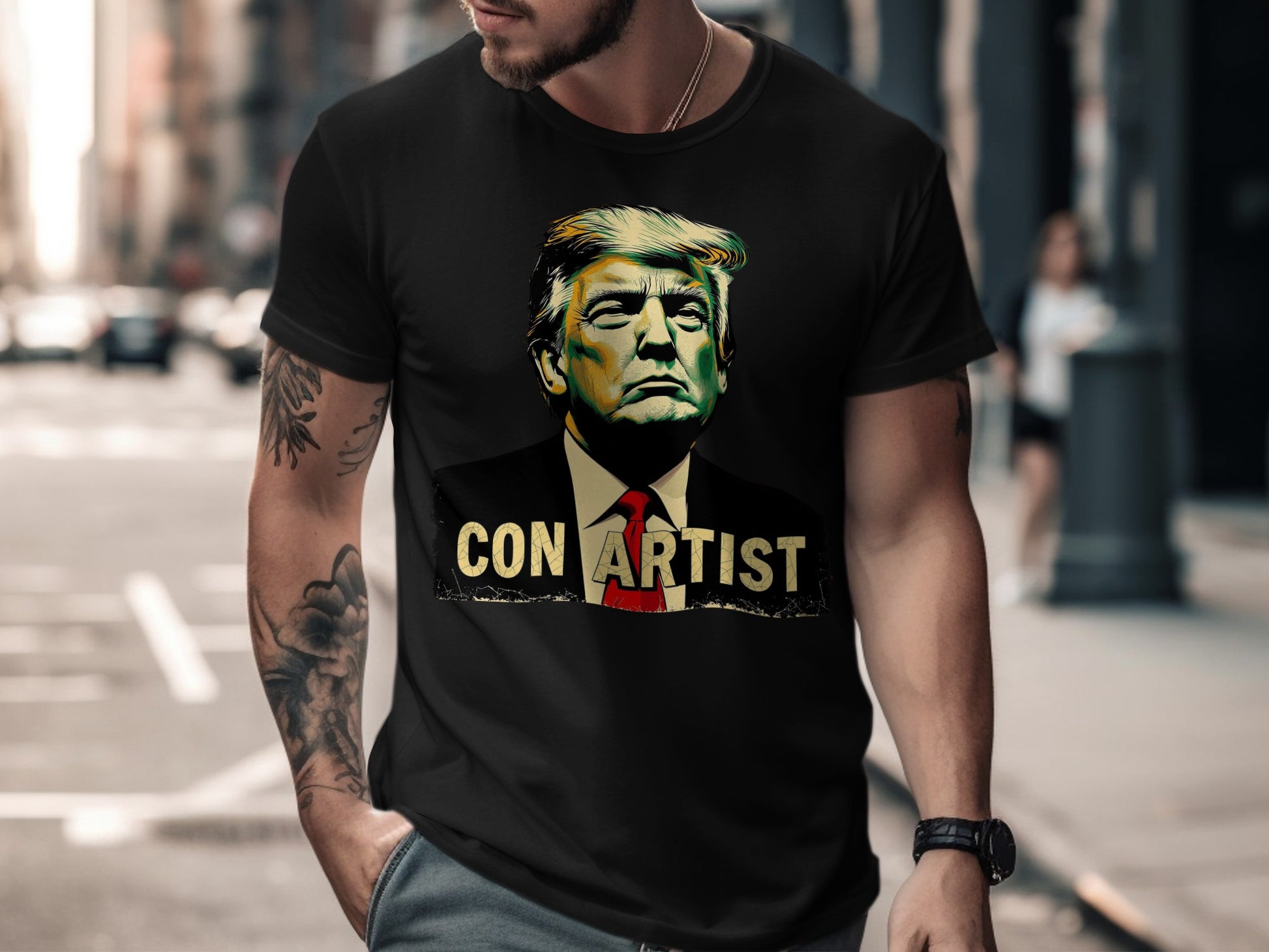 Bold Statement Con Artist Graphic T-Shirt product type