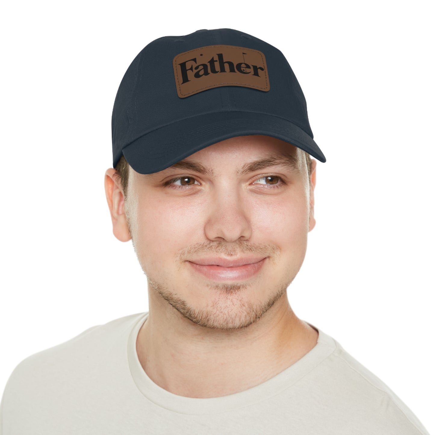 Stylish Father Dad Hat with Leather Patch - Perfect Gift for Dads