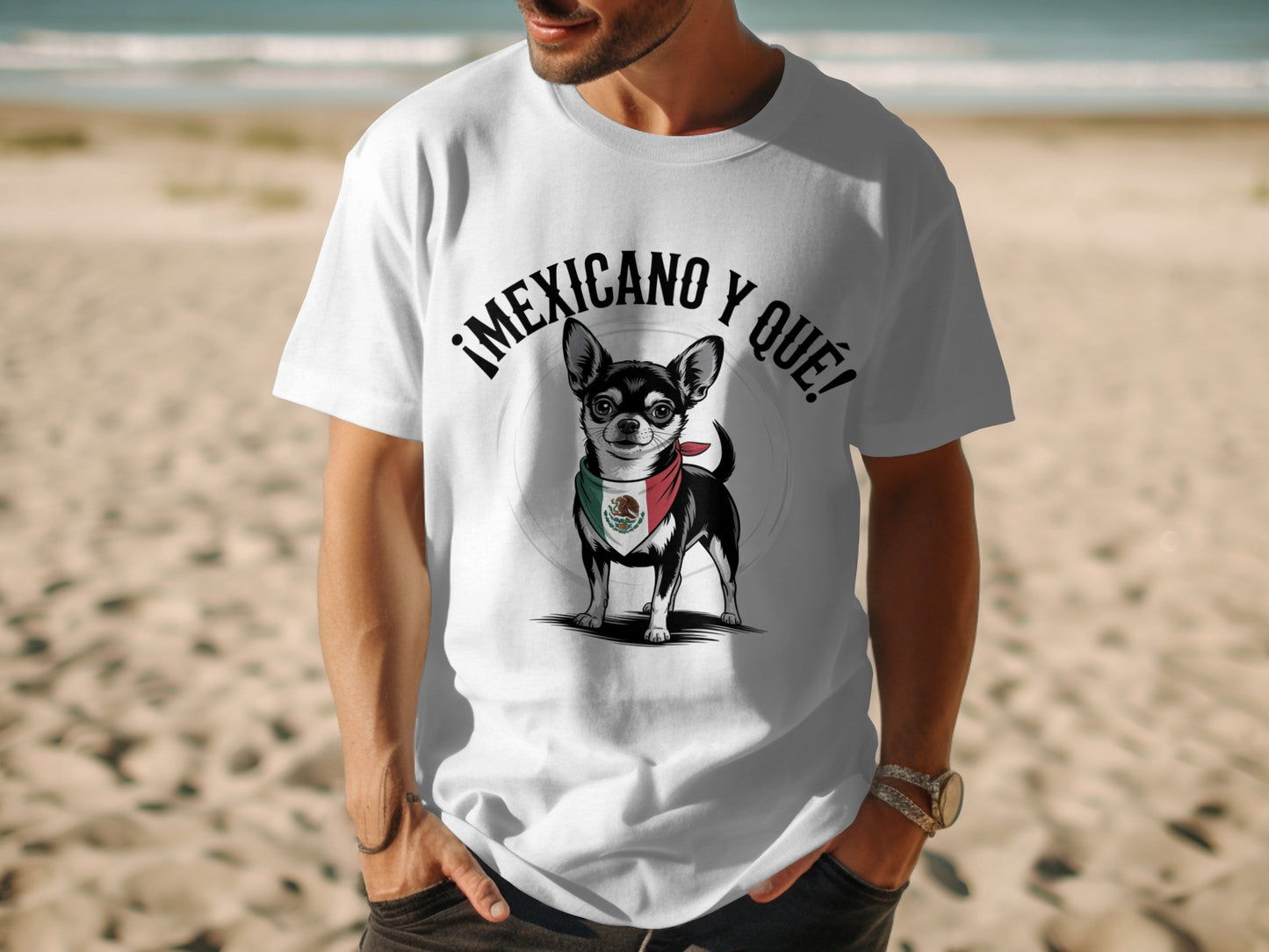Mexican Chihuahua Print T Shirt ¡MEXICANO Y QUÉ product