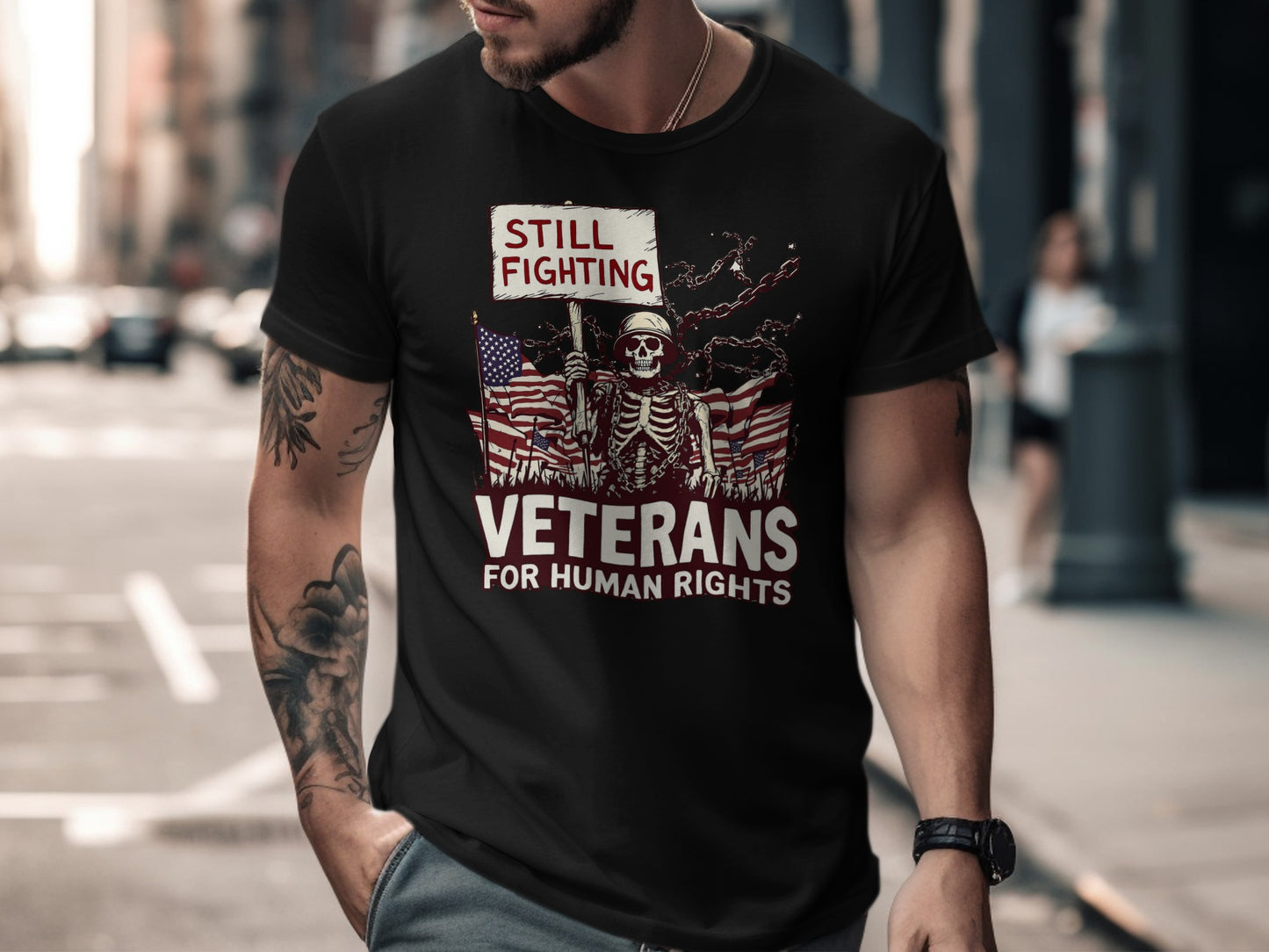 Still Fighting Veterans for Human Rights T-shirt