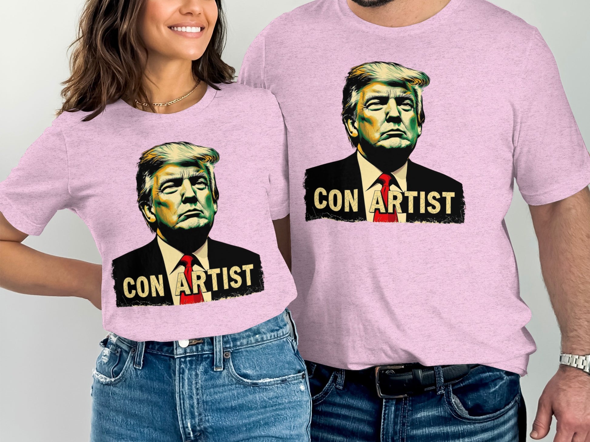 Con Artist Graphic Tee Pink Unisex T-shirt product type