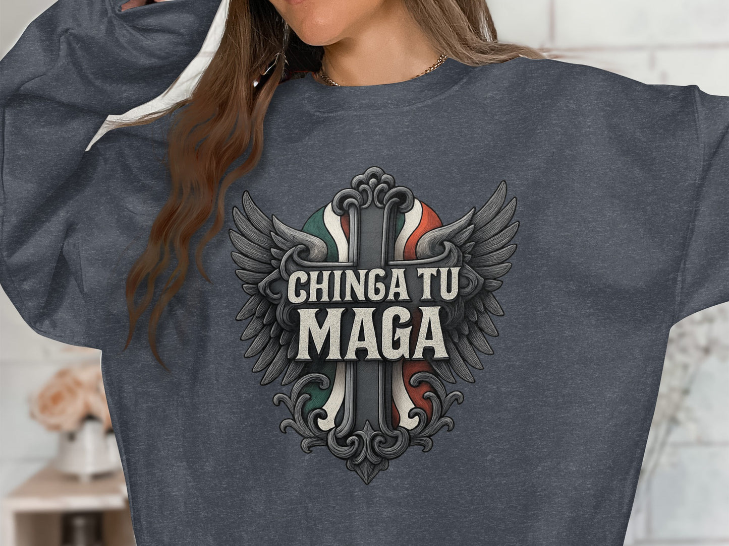Chinga Tu Maga Motivational Graphic Sweatshirt product