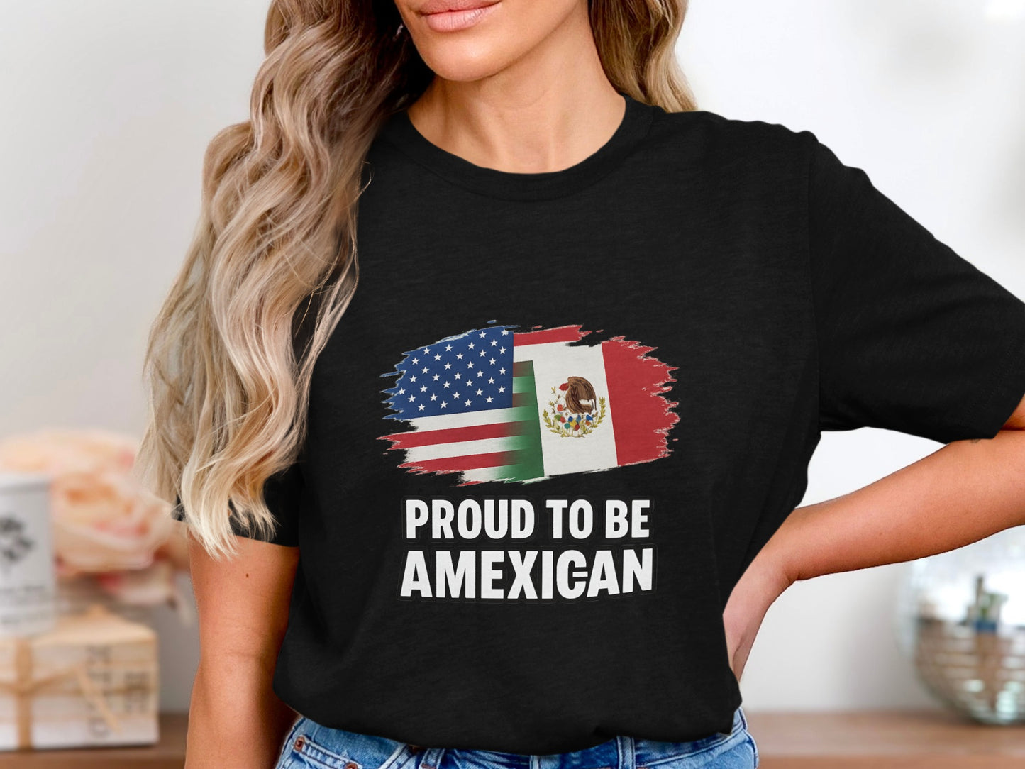 Proud to Be Amexican Patriotic Graphic T-shirt product