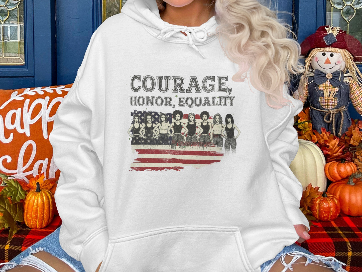 Courage Honor Equality Printed Hoodie Product