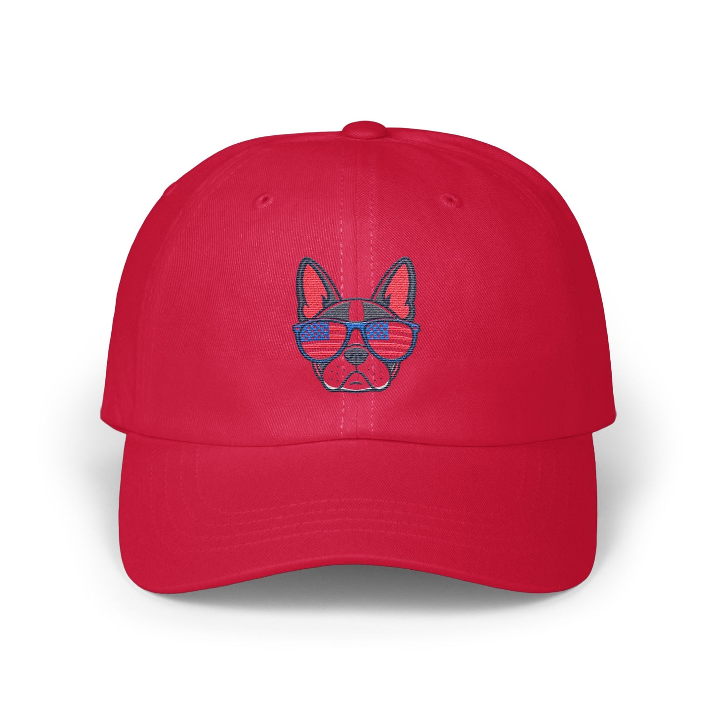 Trendy Red Cap with Cool Dog Design product