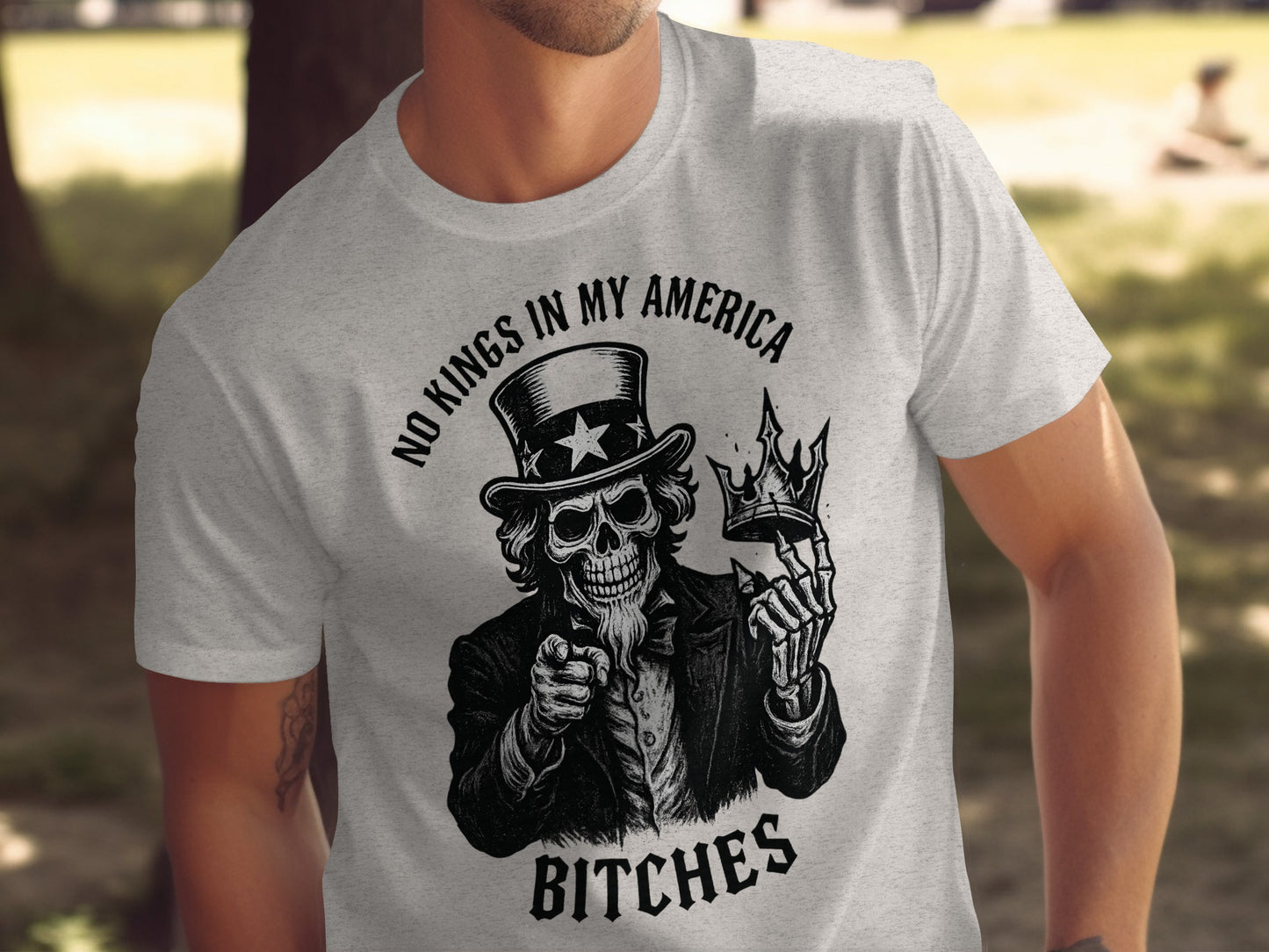 No Kings In My America Bitches T-Shirt product