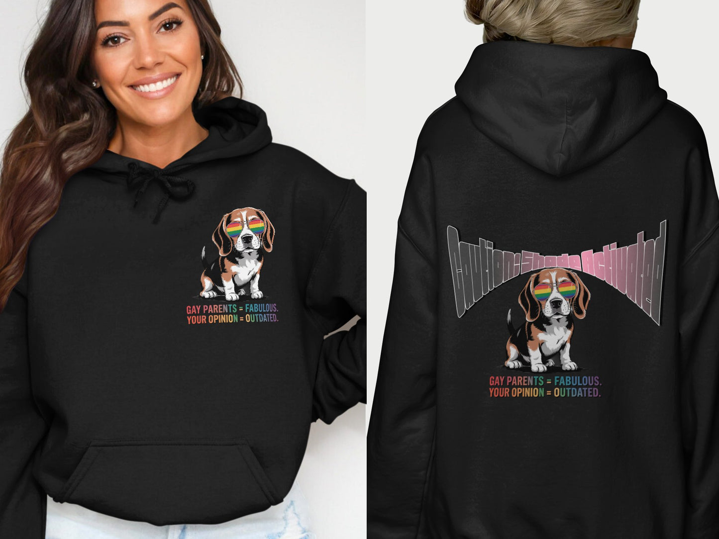 Gay Parents Fabulous Your Opinion Outdated hoodie product