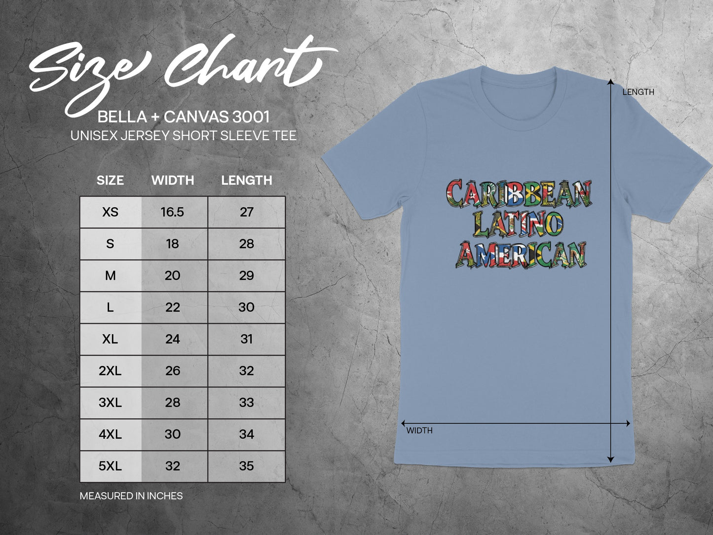 Caribbean Latino American Unisex Jersey Short Sleeve Tee