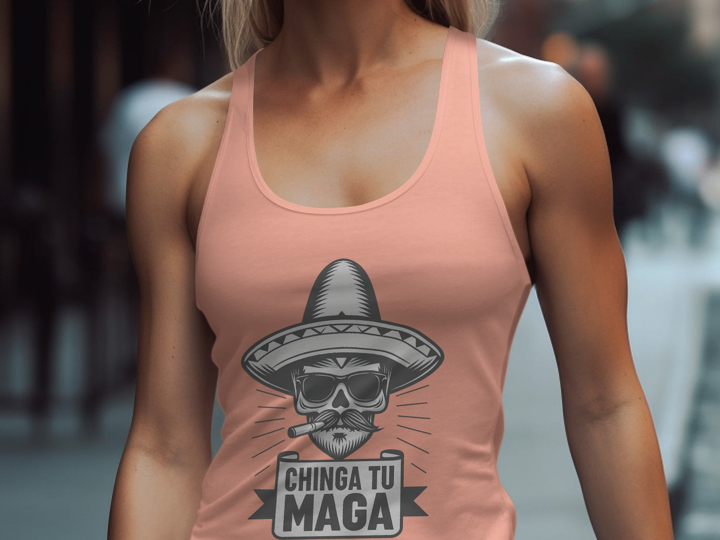 Bold Graphic Sombrero and Sunglasses Tank Top product