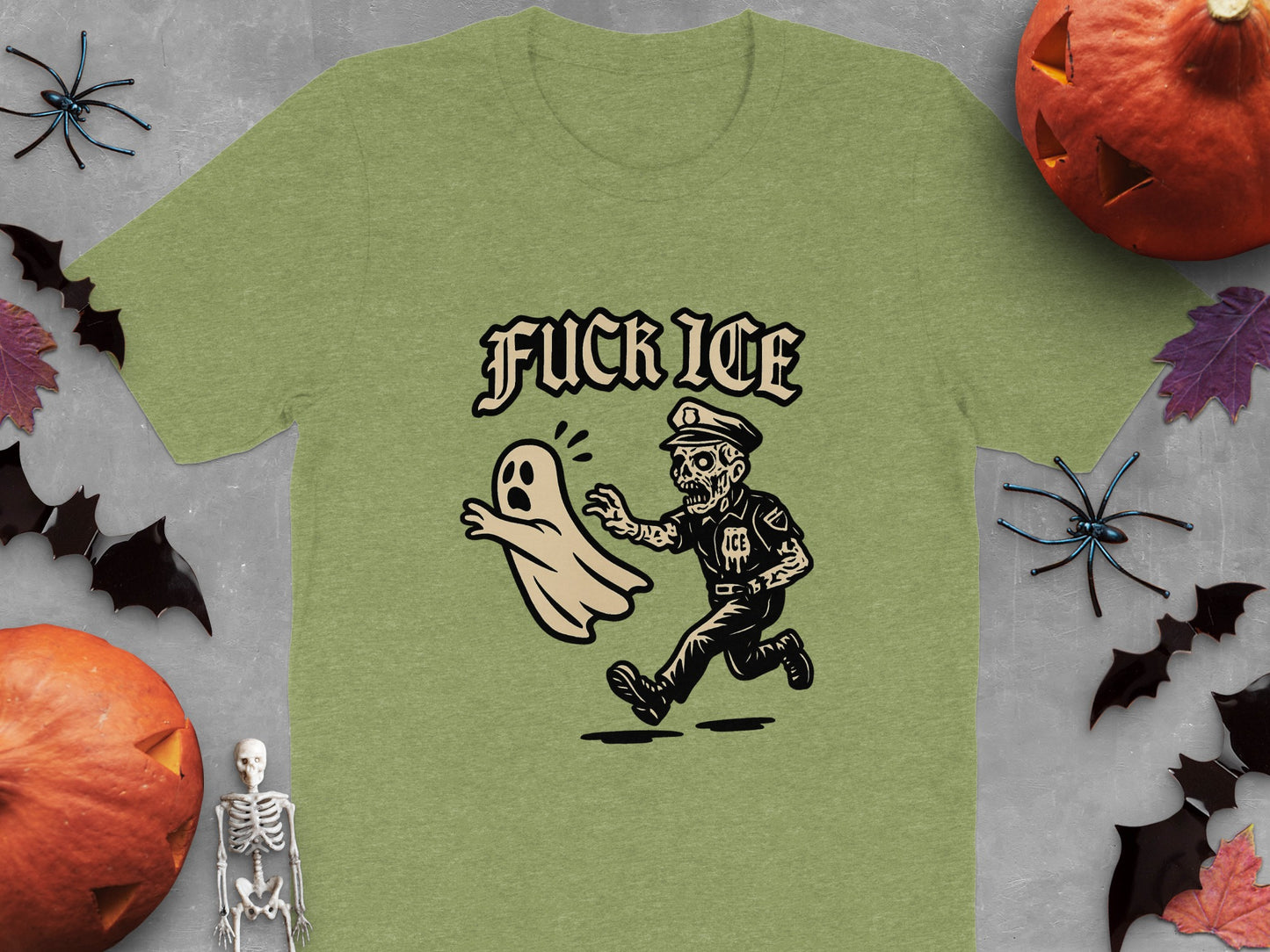 Funny Halloween Ghost Police Graphic T-shirt product