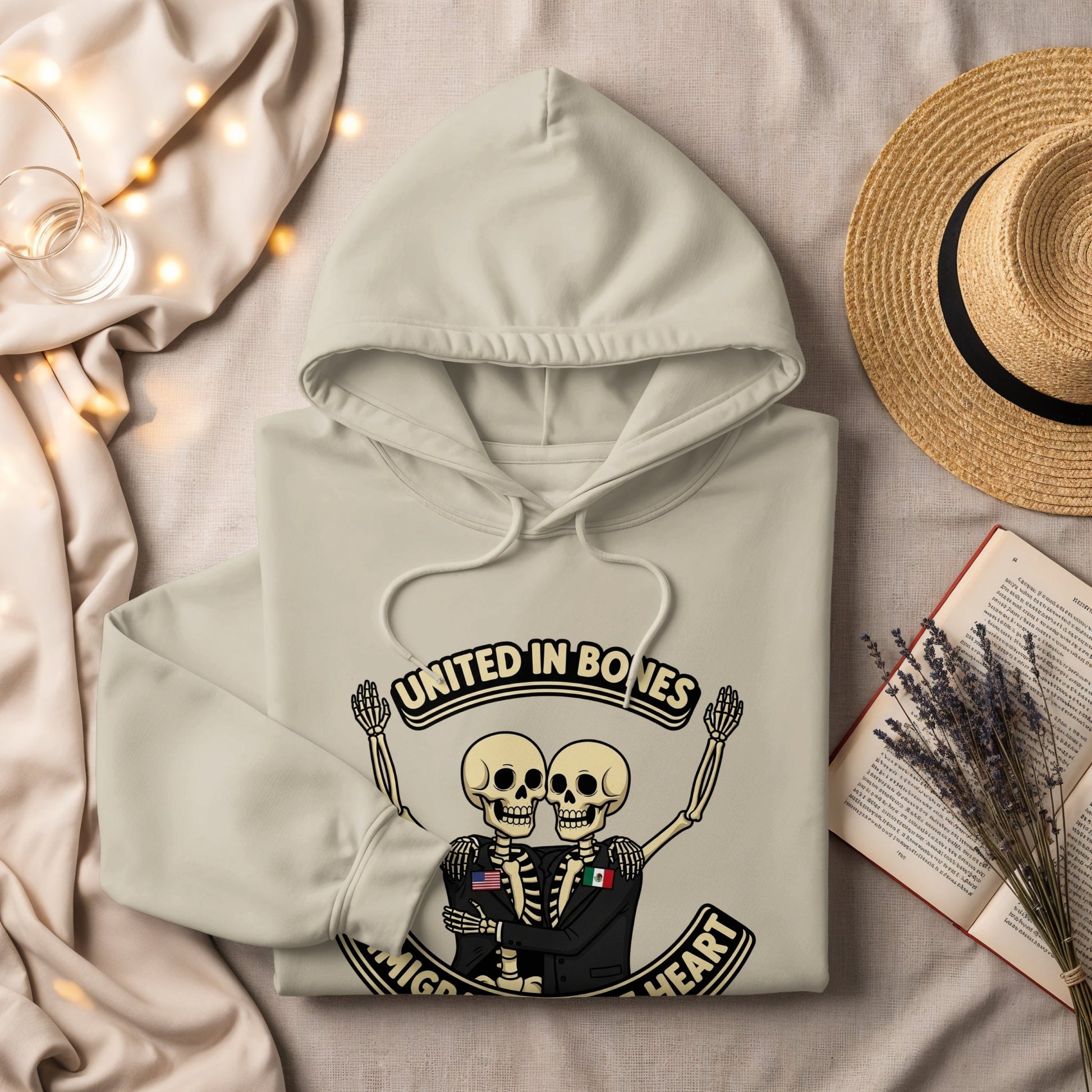 United in Bones Hoodie Unique Skeleton Art product