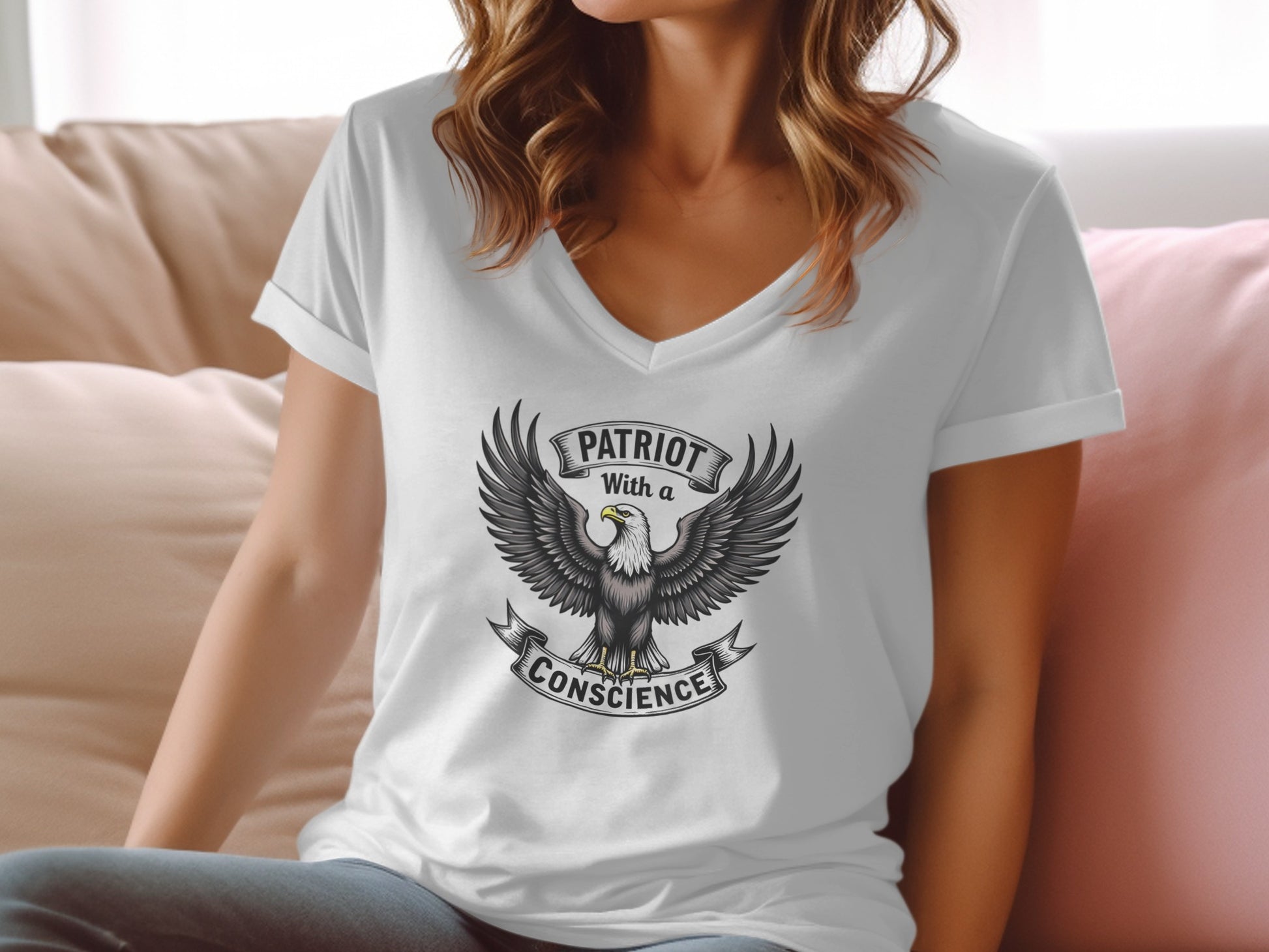 Patriot With a Conscience Graphic T-shirt product type