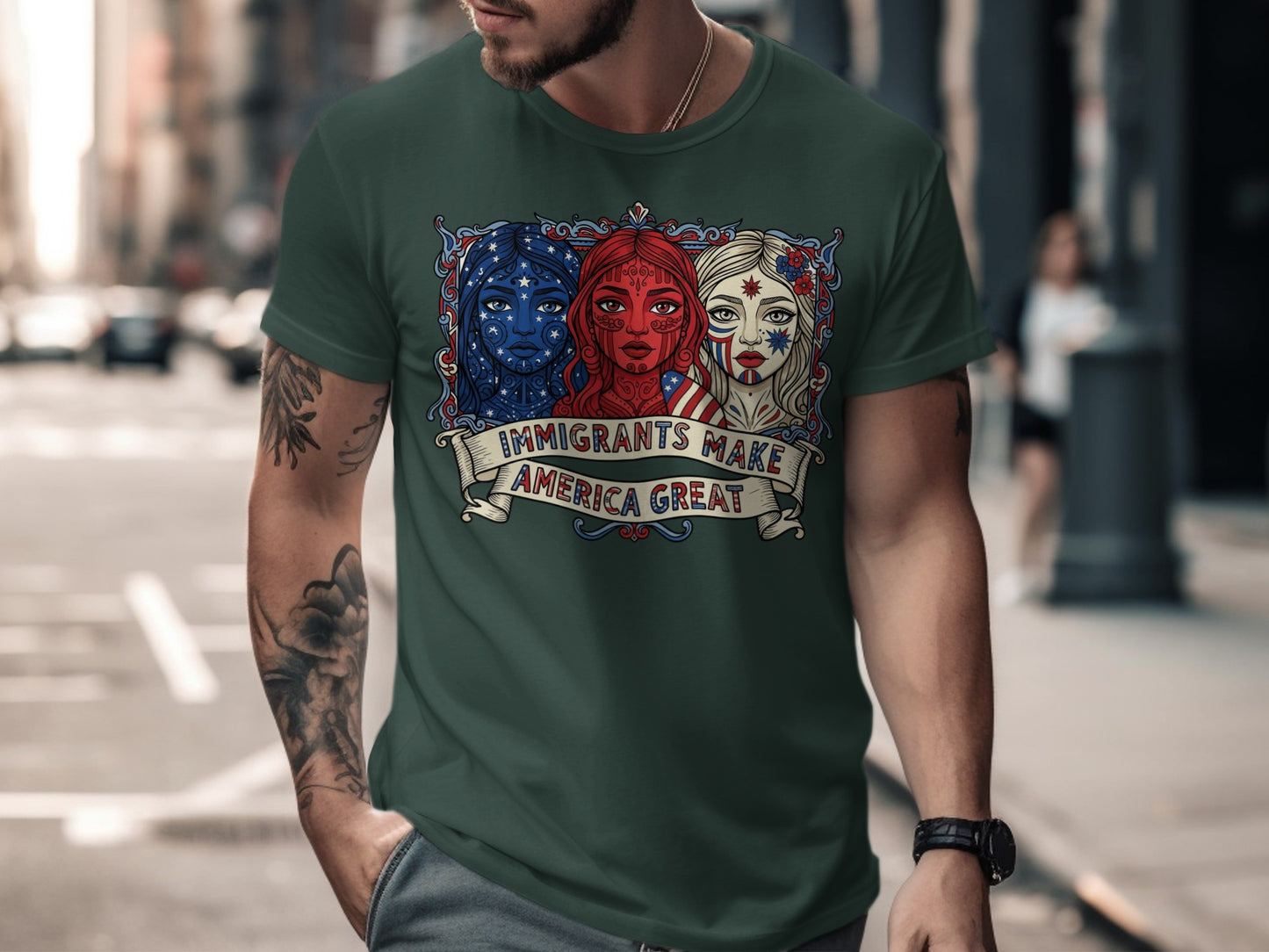 Immigrants Make America Great Graphic T-Shirt product