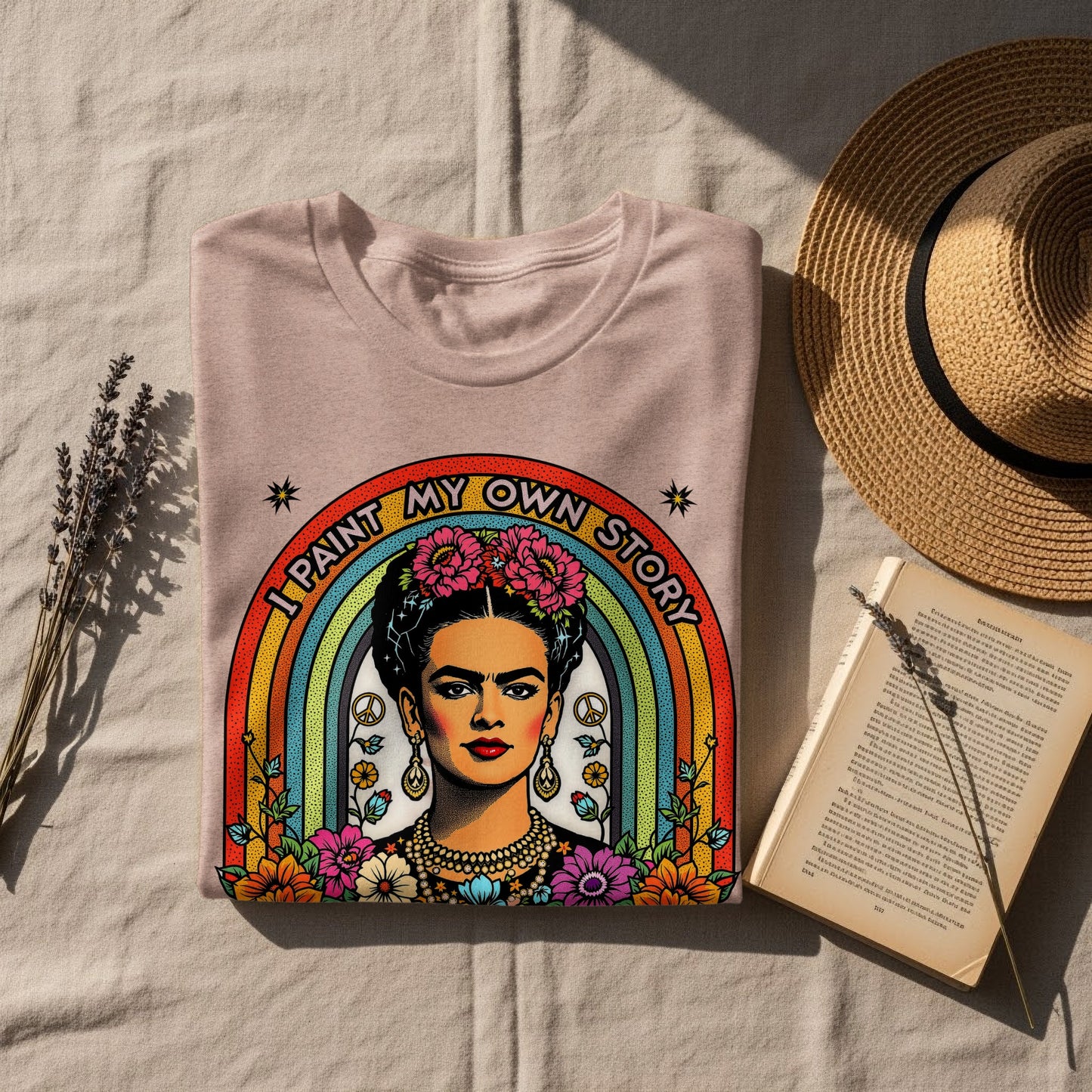 I Paint My Own Story Feminist Rainbow Art T-shirt