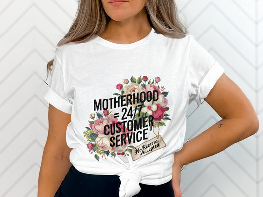 Motherhood 24/7 Customer Service Graphic Tee product type