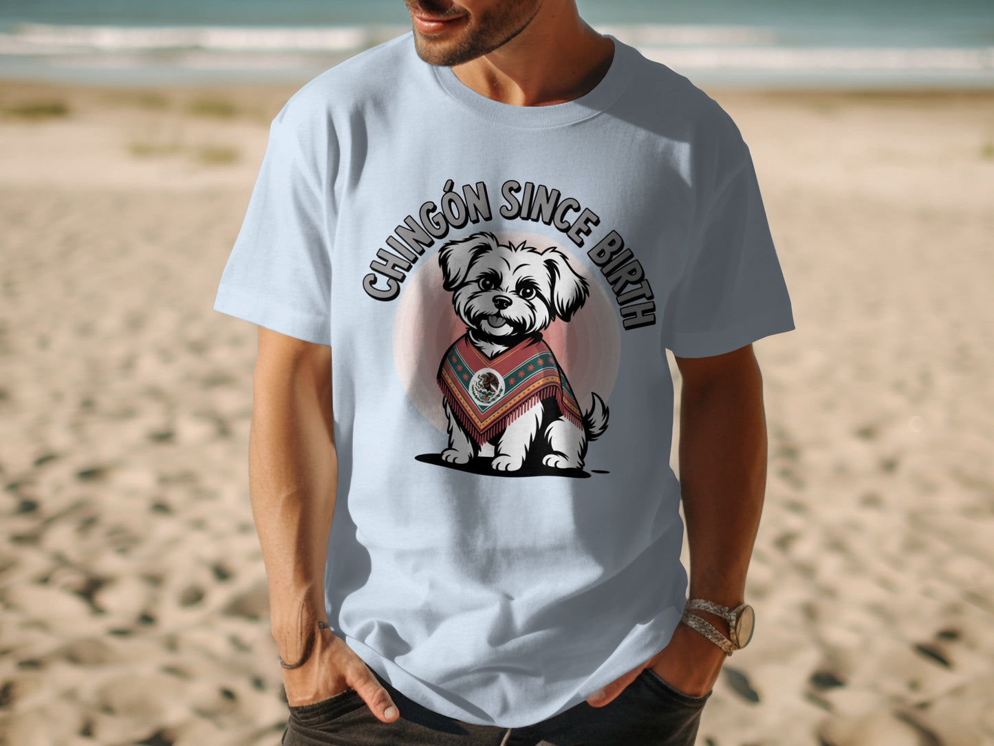 Chingón Since Birth Dog Graphic Tee Shirt product