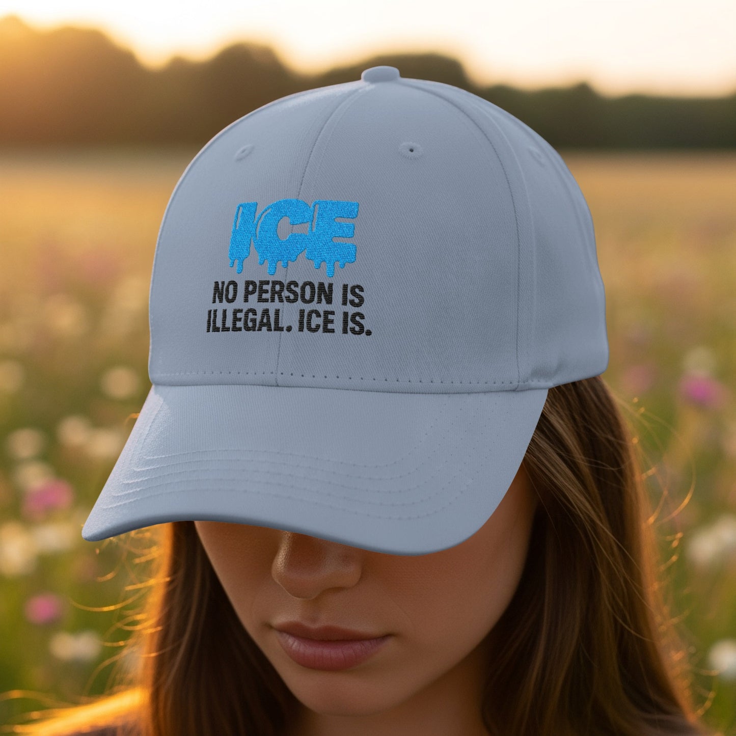 No Person Is Illegal Statement Cap Hat Accessory product