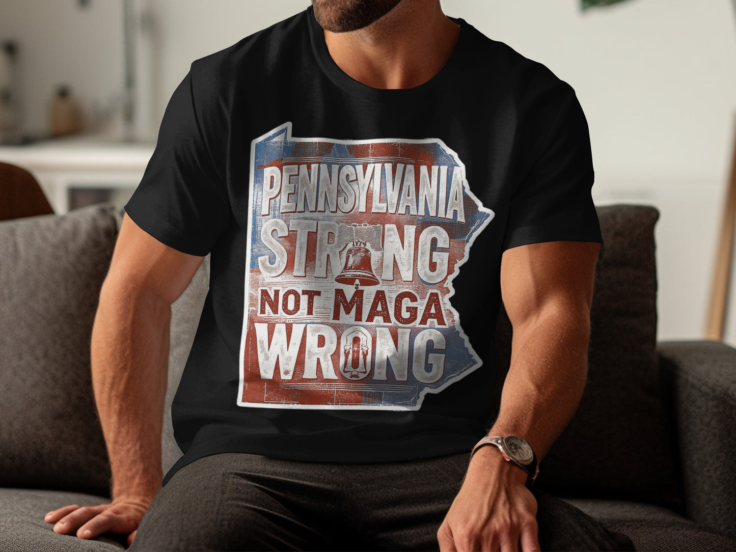 Pennsylvania Strong Not Maga Wrong T-shirt product