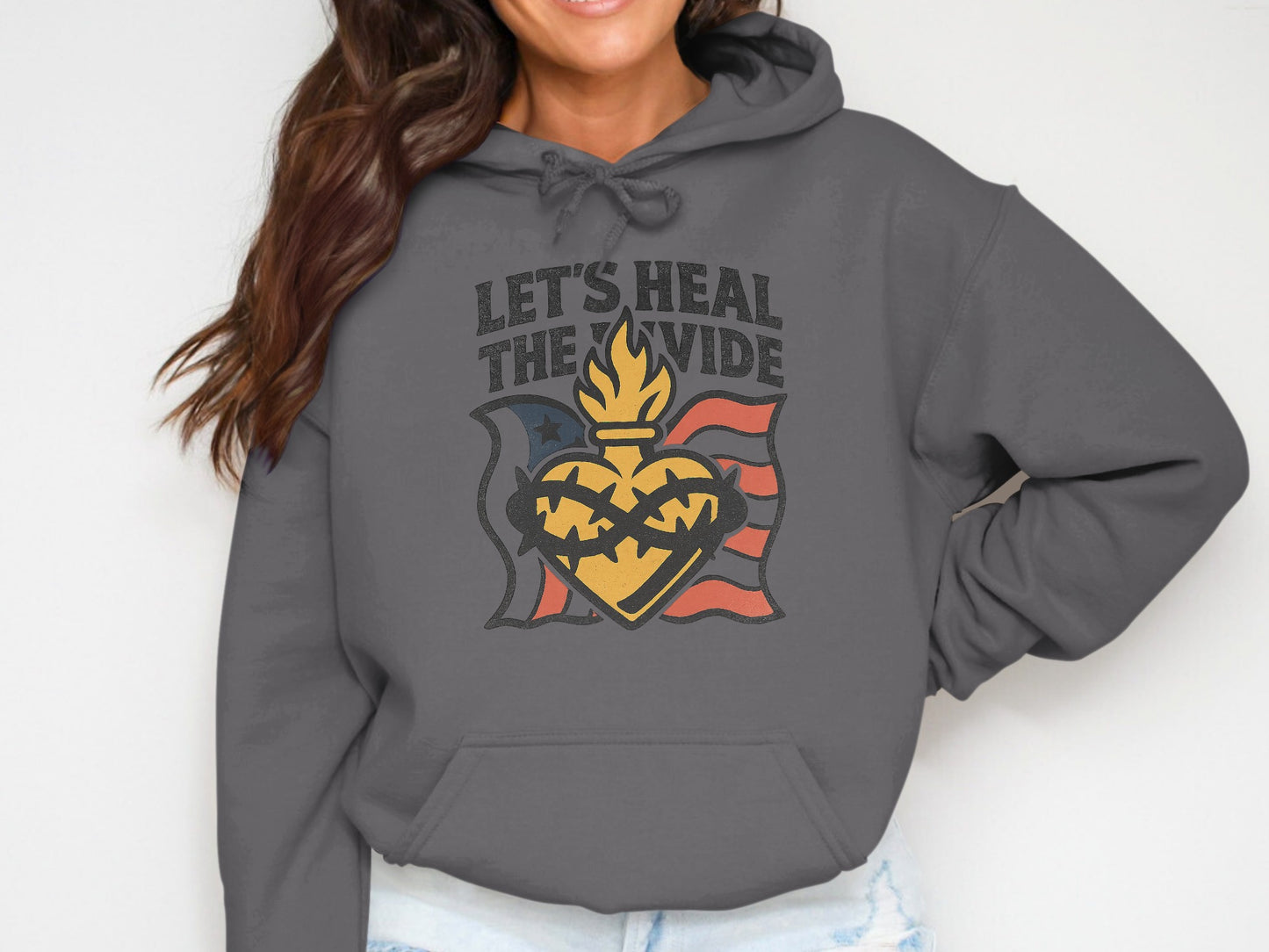 Let's Heal The Divide Graphic Hoodie product type