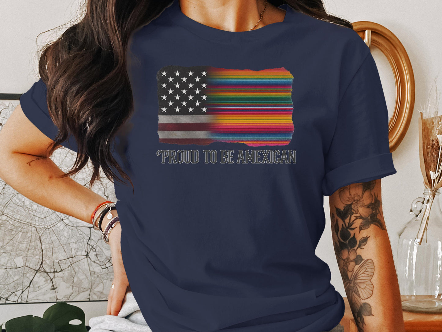 Proud to Be Amexican Flag Graphic T-Shirt product type
