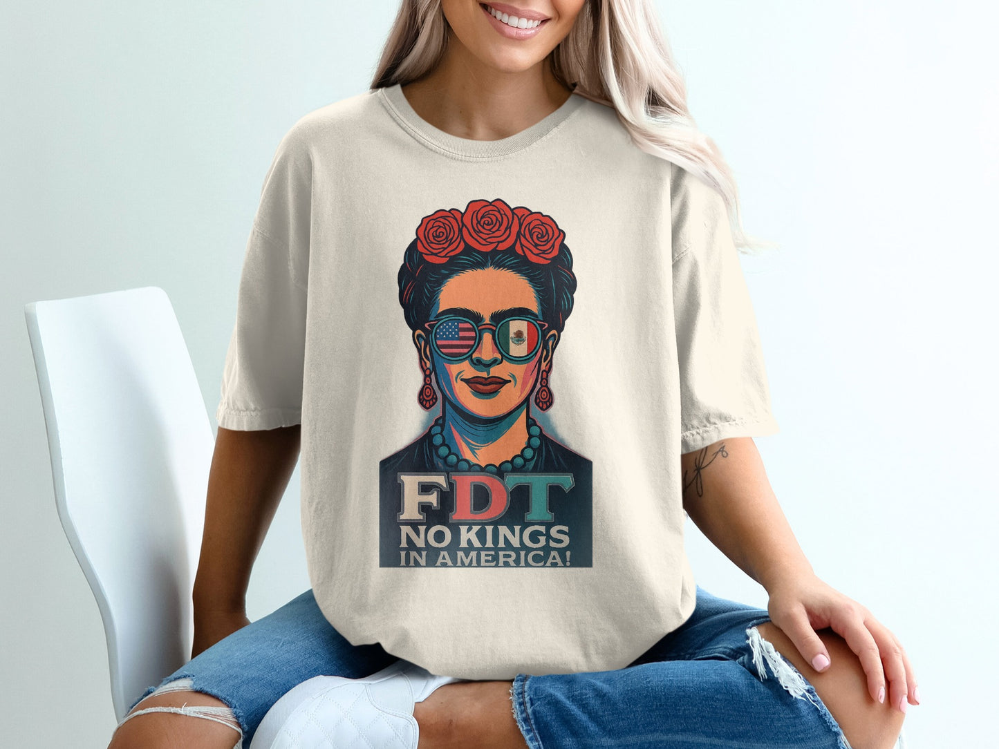 FDT No Kings In America Stylish Graphic T-shirt product