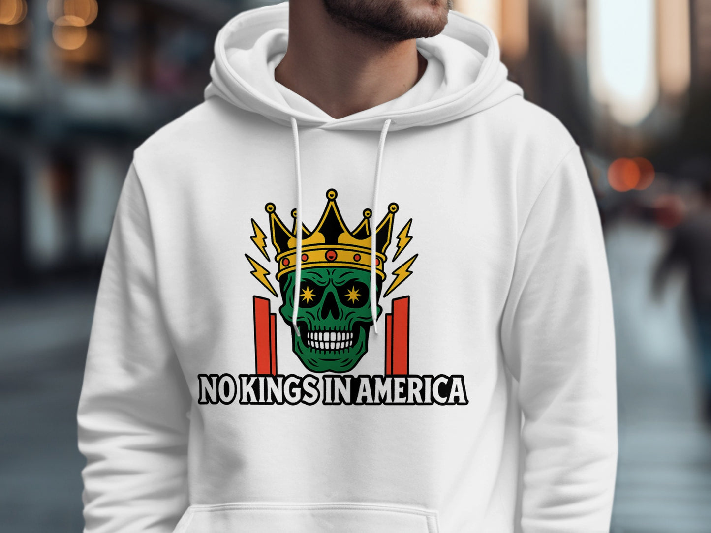 No Kings In America Graphic Hoodie product type