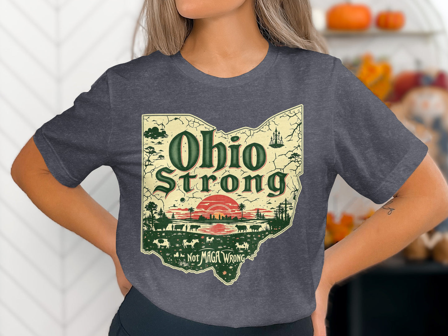 Ohio Strong Not Miga Wrong Graphic Shirt product