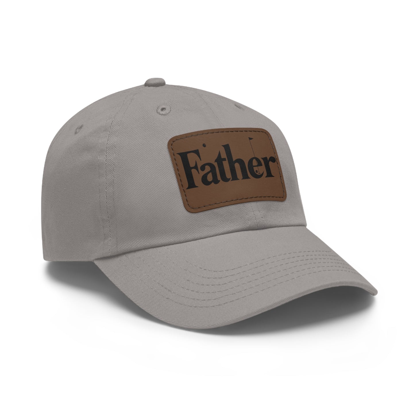 Stylish Father Dad Hat with Leather Patch - Perfect Gift for Dads