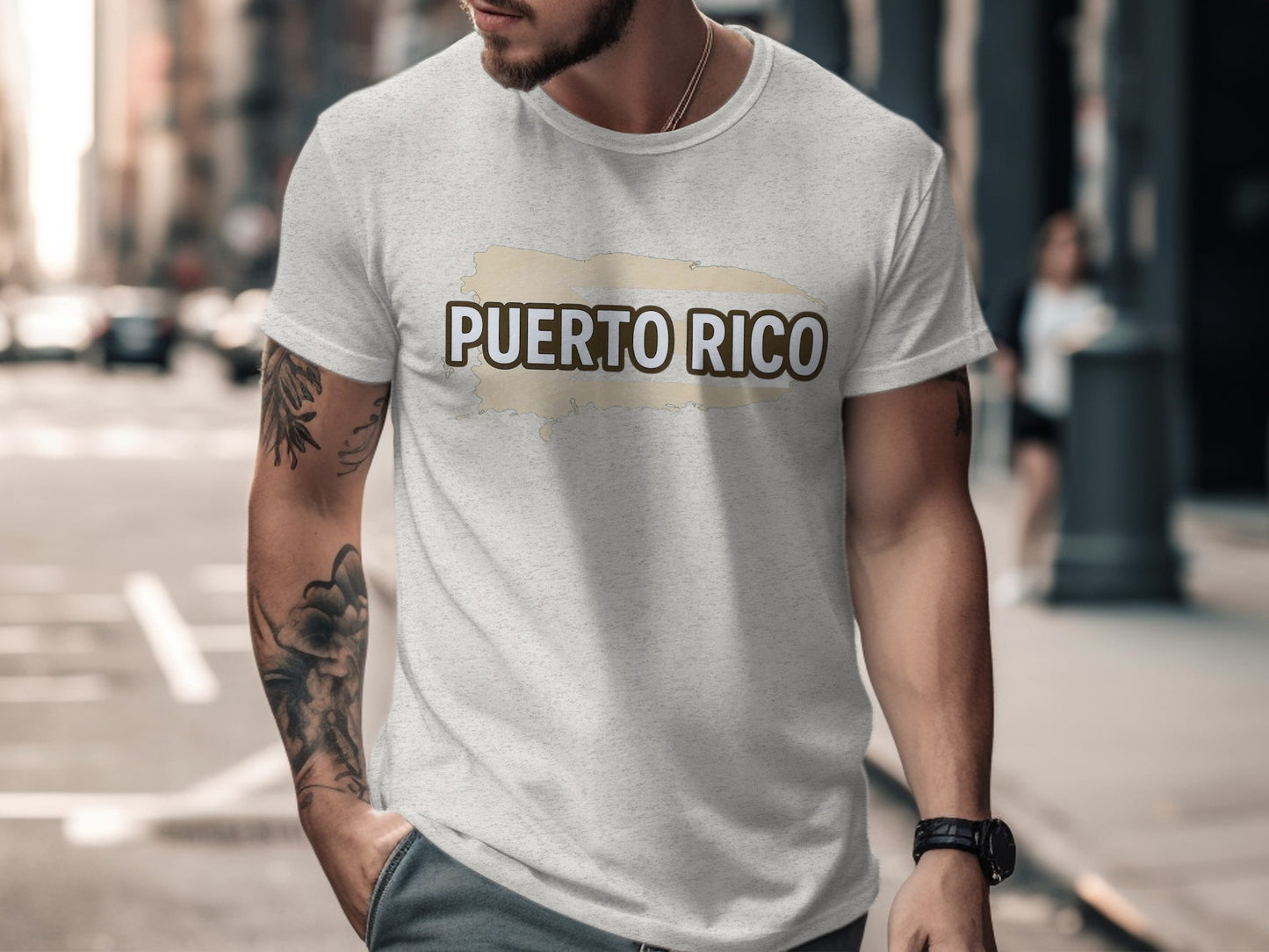 Puerto Rico Graphic Tee Shirt Casual Fashion Product