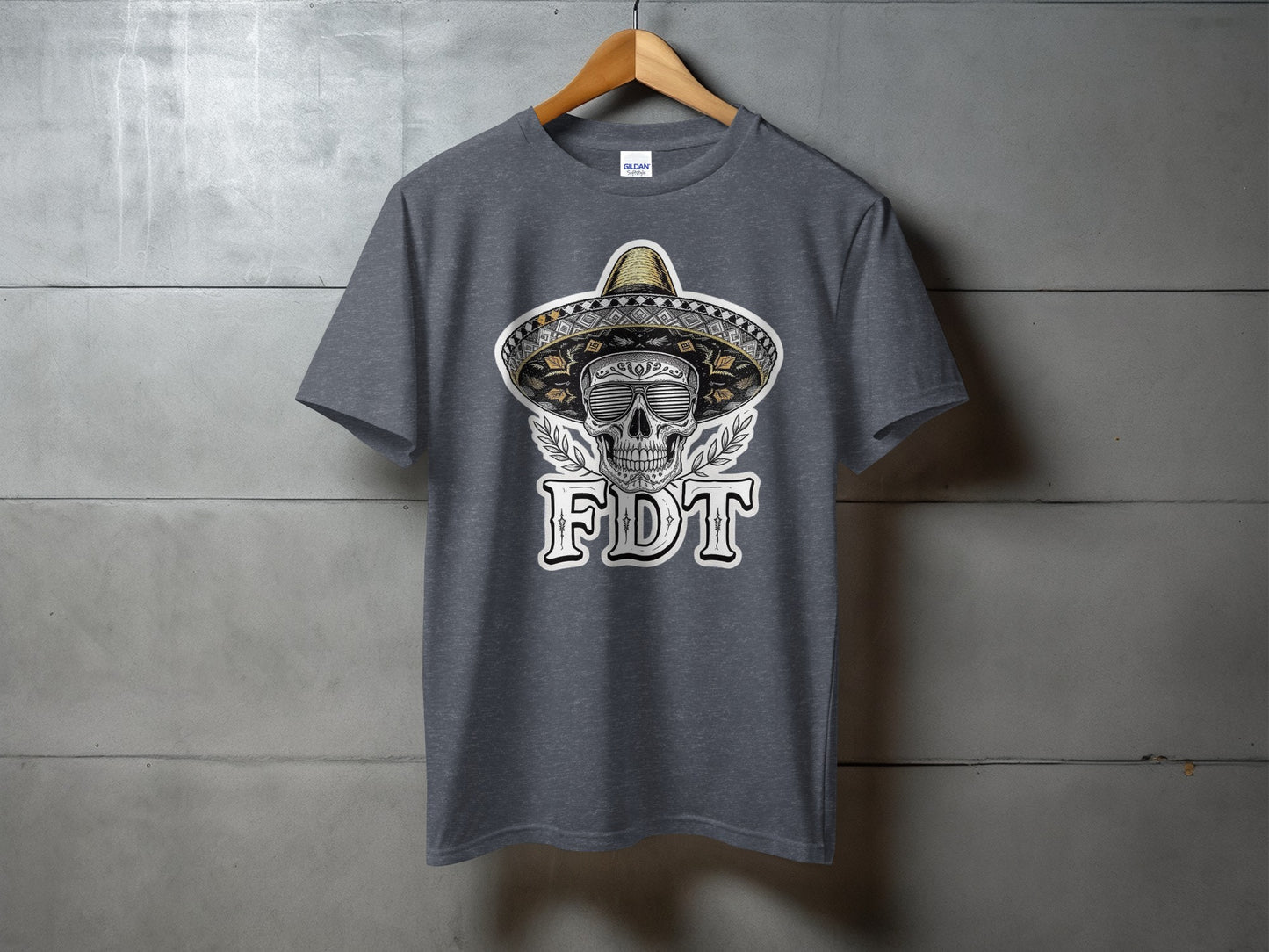 Skeleton with Sombrero FDT Graphic T-shirt product