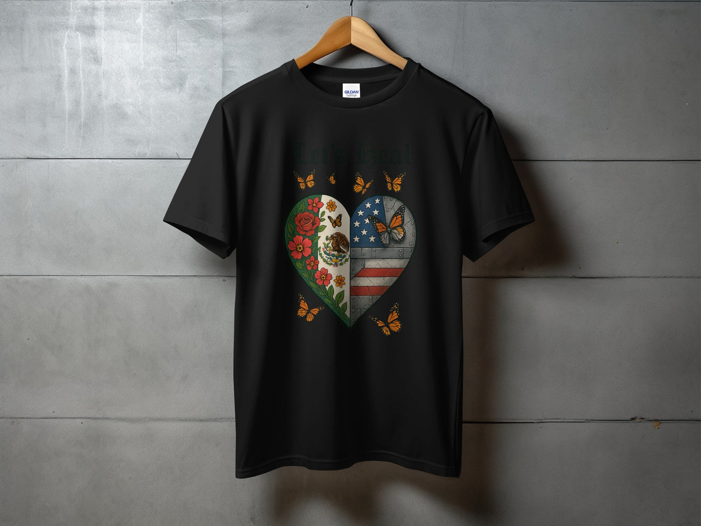 Patriotic Heart Design Let It Be Real T-shirt product