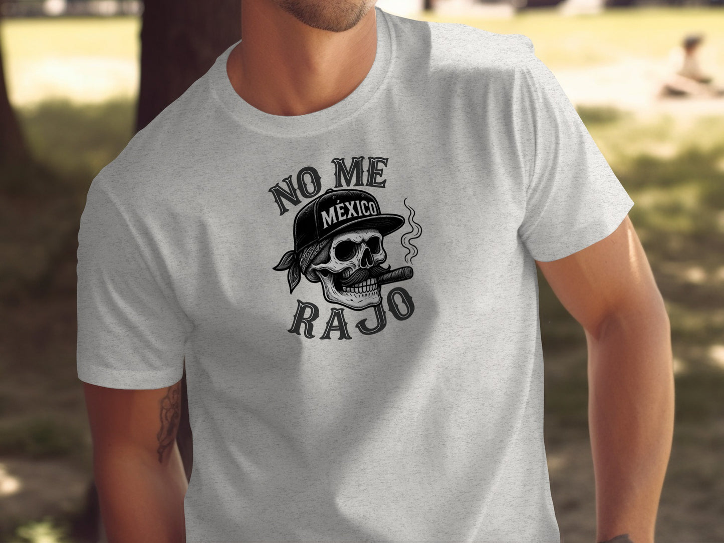No Me Rajo Mexico Skull Design T-shirt product type
