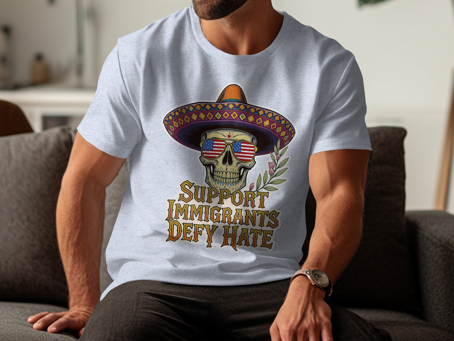Support Immigrants Defy Hate T-Shirt product