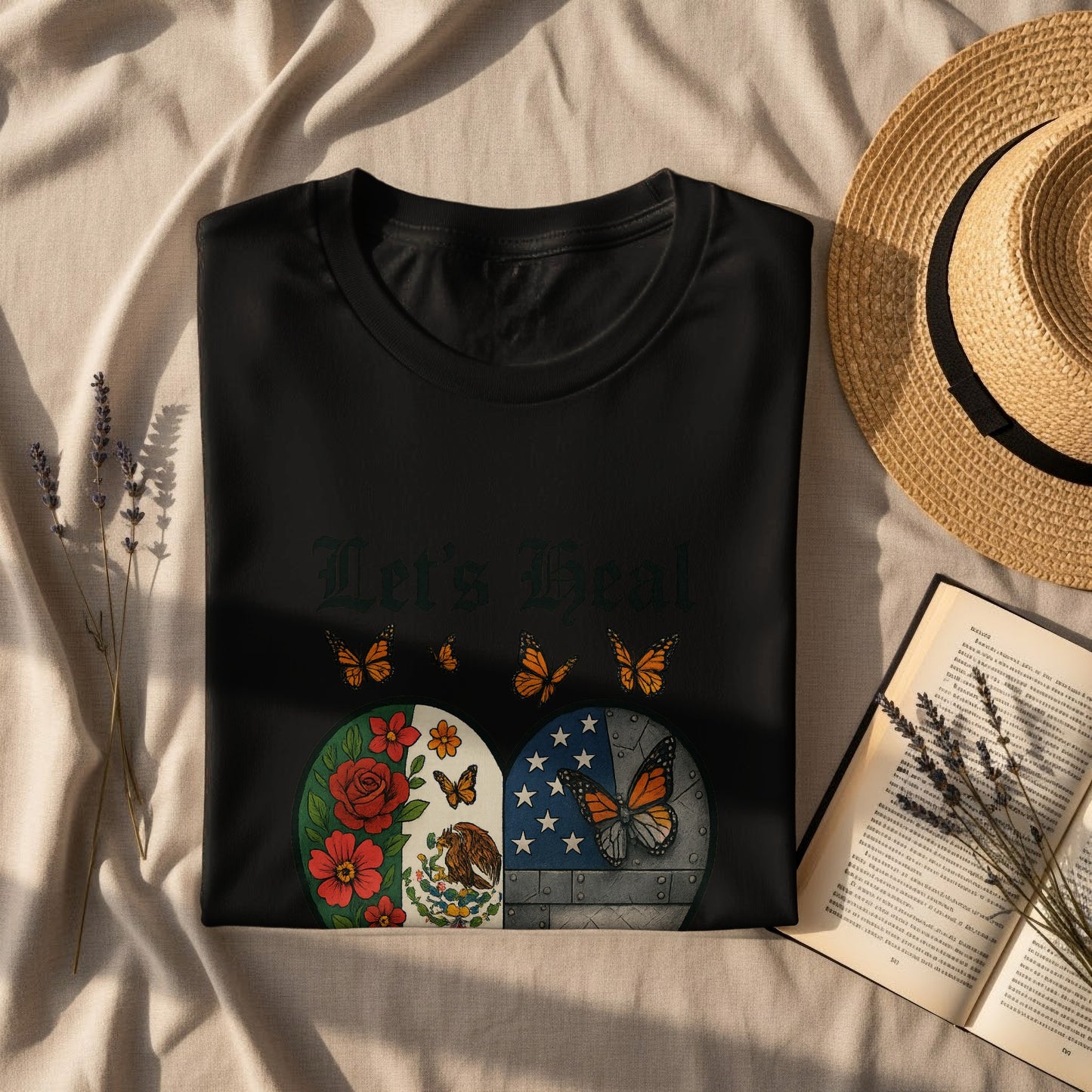 Let's Heal Butterfly Printed Graphic Tee product