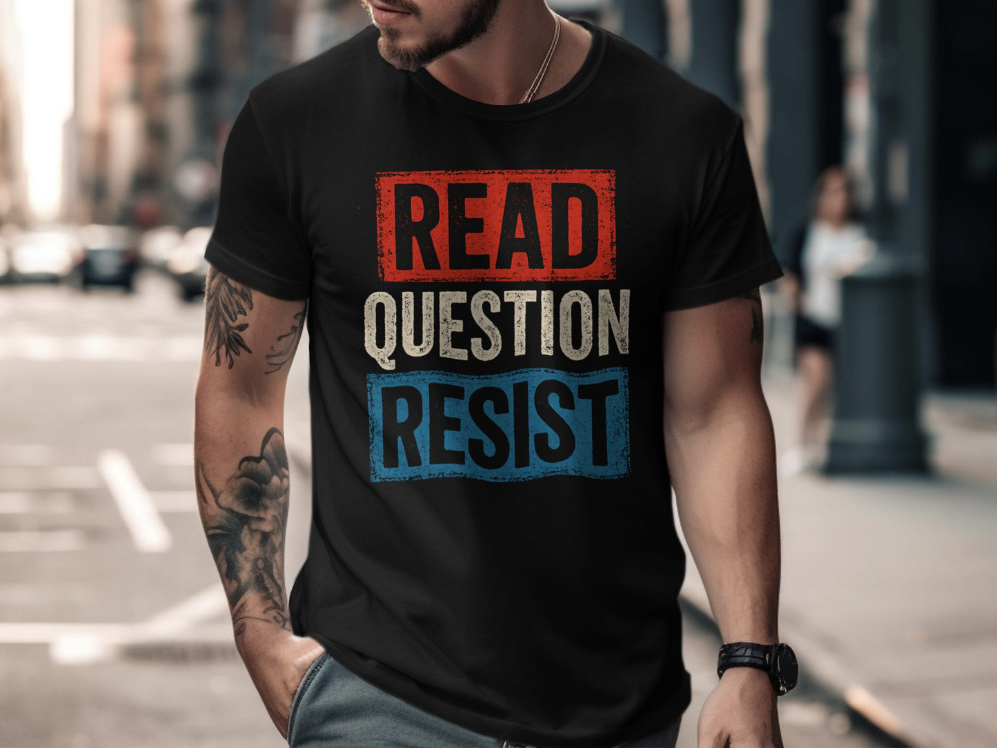 Read Question Resist Graphic T-Shirt product type