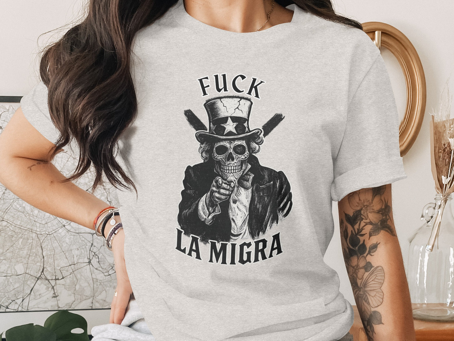 Cutting-Edge Fuck La Migra Statement T-shirt product