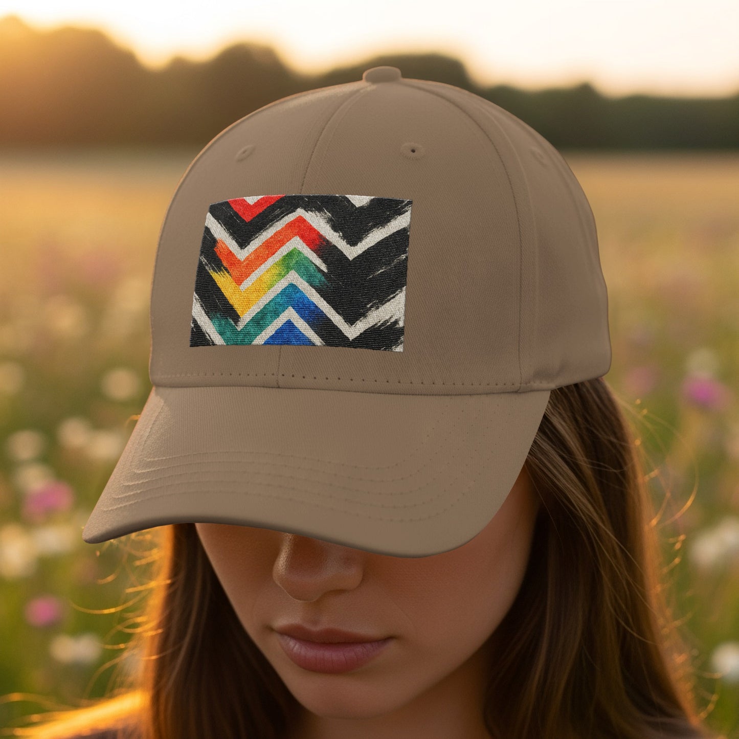 Bold Zigzag Pattern Baseball Cap Hat product