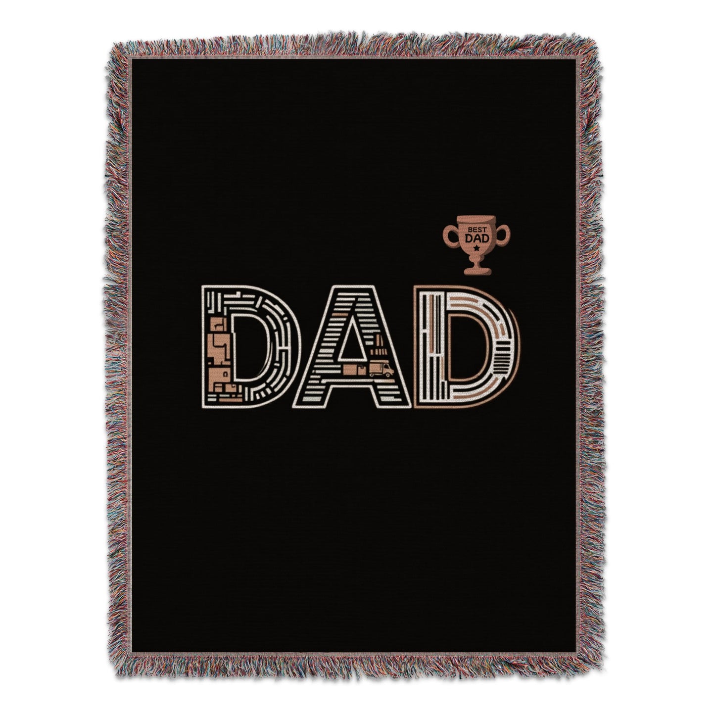Best Dad Trophy and Text Design Blanket product