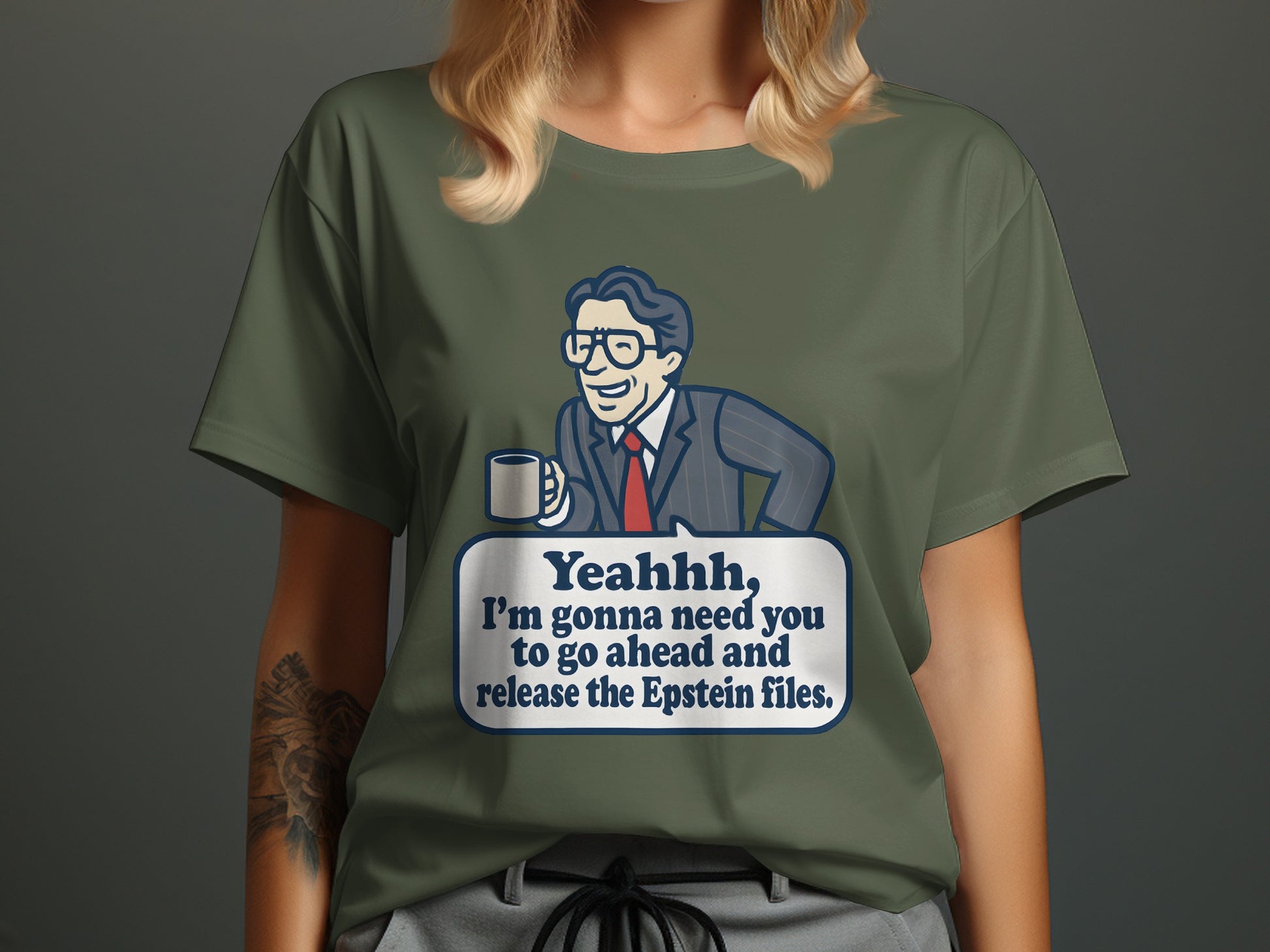 Yeahhh Release the Epstein Files Graphic Tee product
