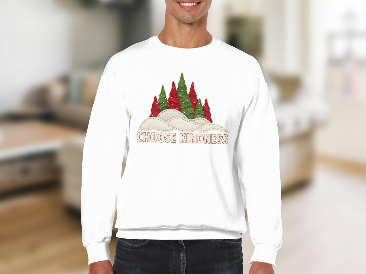 Choose Kindness Festive Holiday Sweatshirt