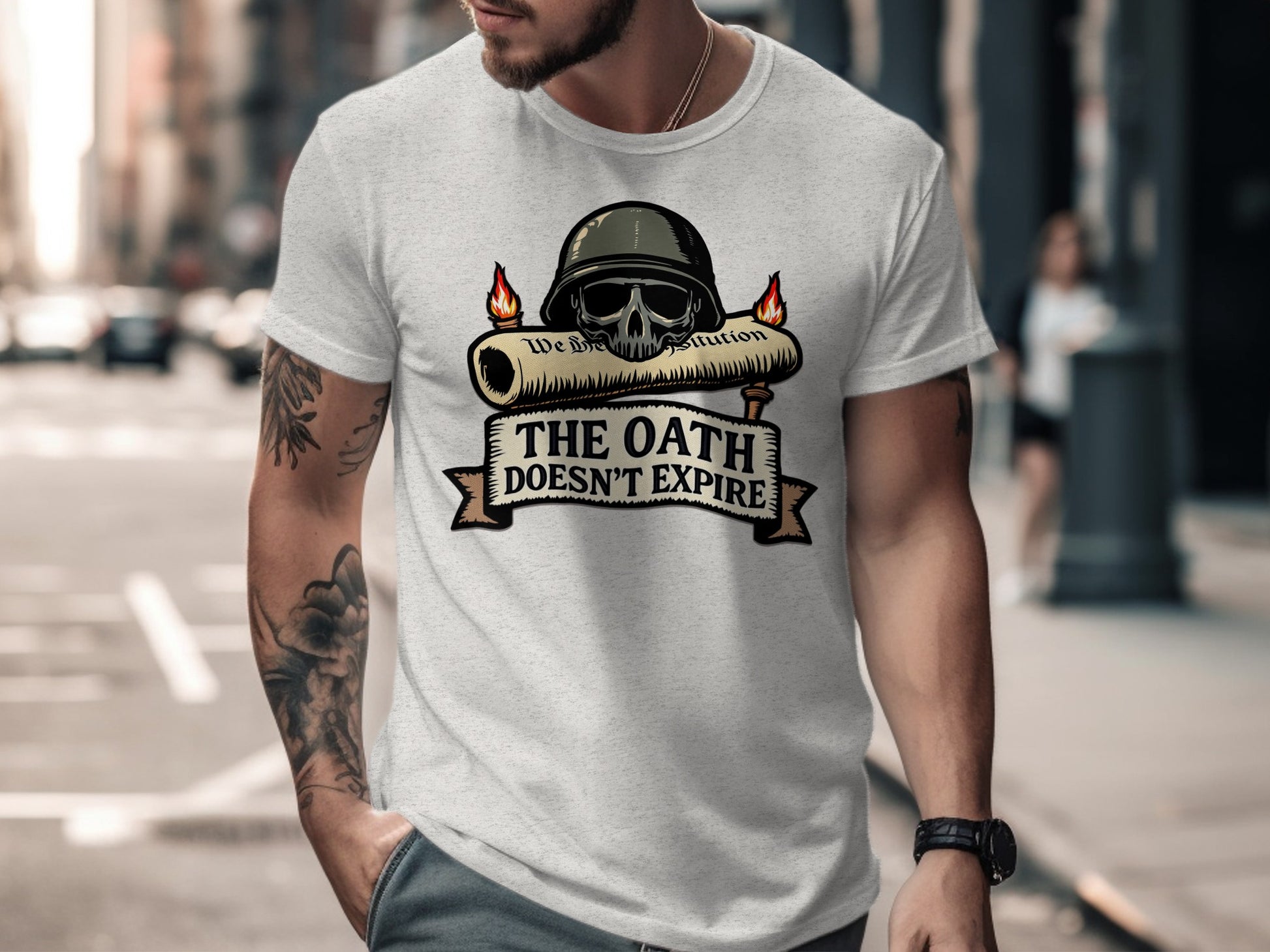 The Oath Doesn't Expire Skull Graphic T-Shirt Product