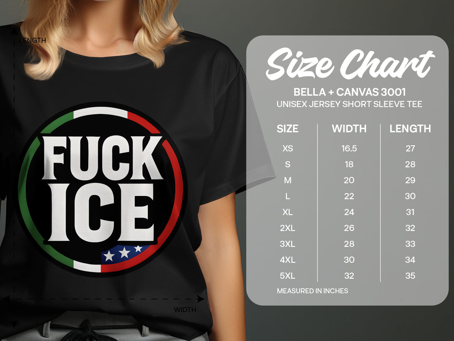 Bella Canvas 3001 Fuck Ice Unisex Jersey Tee product type
